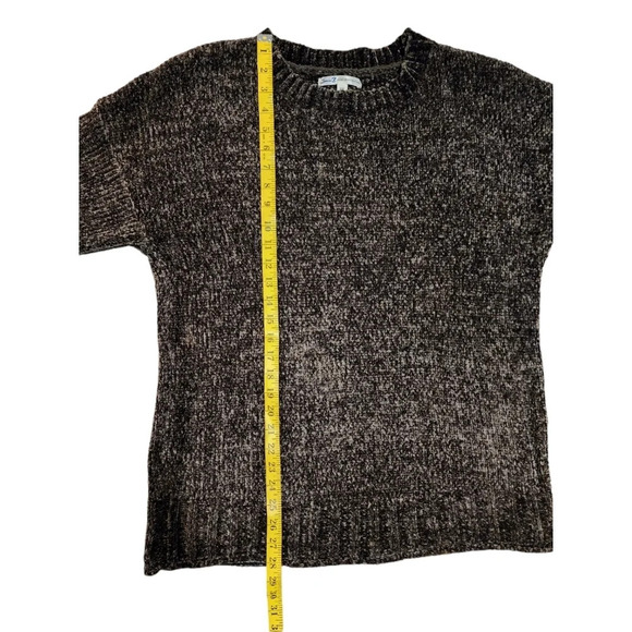 Seven7 Black Gray Pullover Sweater Size Medium SOFT - Picture 6 of 8